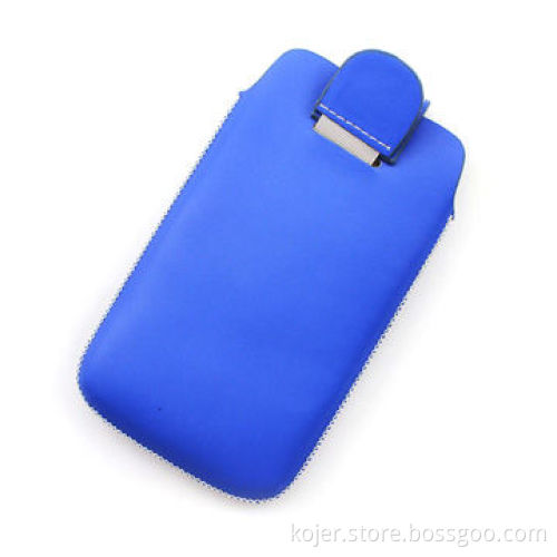 Leather Case for Apple's iPhone 4 with Magnetic Flap Closure and Retractable Pull-tab on the Back